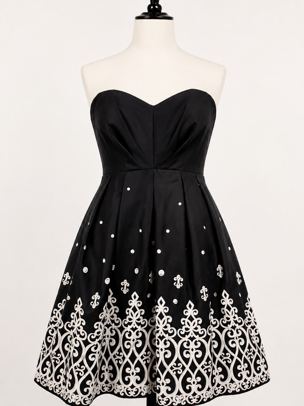 White House Black Market Black Strapless Dress